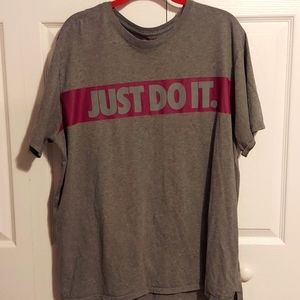 Nike Grey just do it men's XXL tshirt